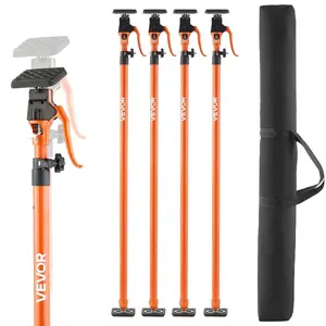 fathersdaygift  VEVOR Cabinet Jack Support Pole, 2 - Pack, 49.2 - 114.6 Inch Steel Telescopic Quick Support Rod, Adjustable 3rd Hand System up to 198 lbs Capacity for Installing Cabinets, Lifting Drywall, Cargo BarsVEVOR Super Brand Day