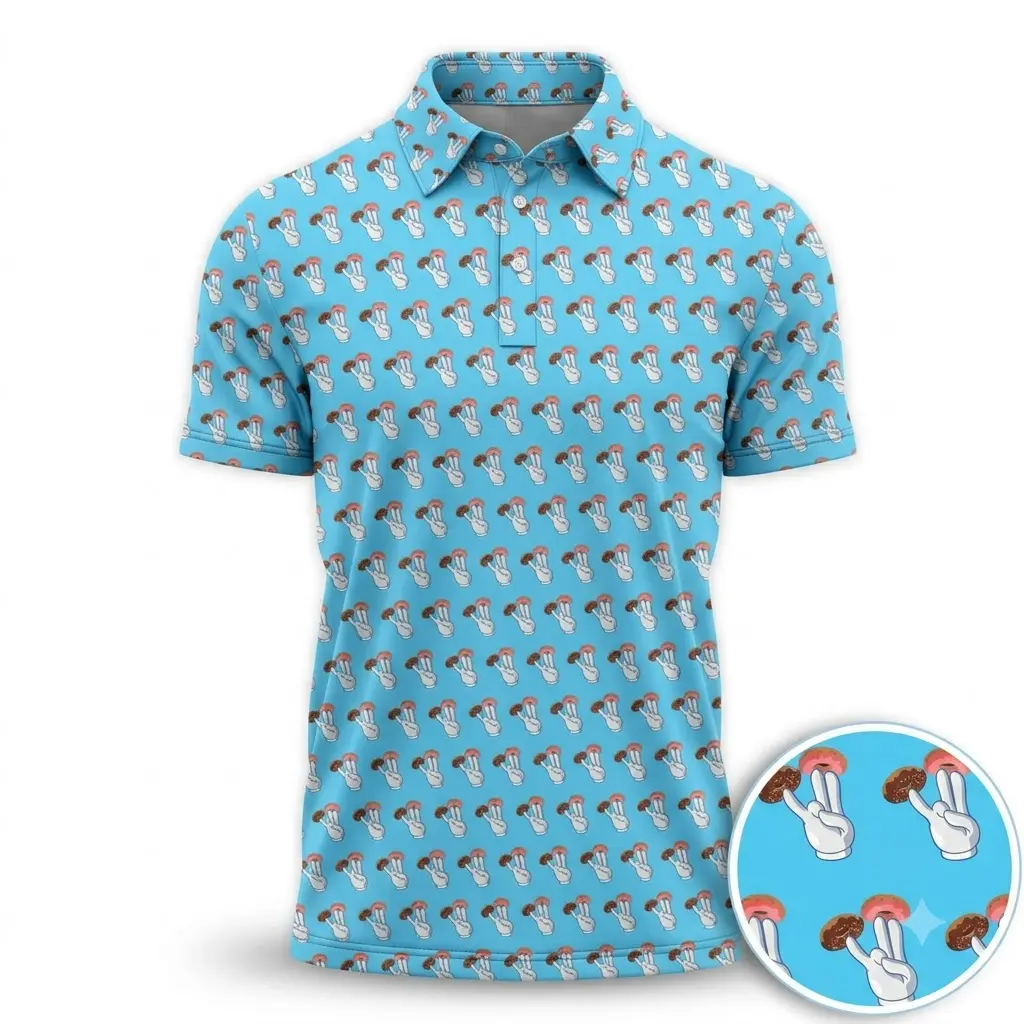 Funny Golf Polo Shirt Featuring “2 in the Pink 1 in the Stink” Shocker Design, Perfect Gift for Golf Players Who Love Humor, All Over Print Performance Polo | Lightweight Breathable Outdoor Hunting Polo | Short Sleeve Golf Shirt