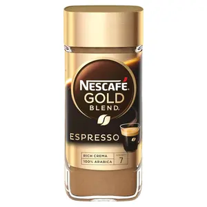 NESCAFE Instant Espresso Beverage in Jar, 3.5 oz Imported from the UK, Strong-Tasting Rich Coffee with Velvety Crema