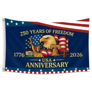 250th Anniversary Flag  Eagle Flag 250 Years of Freedom 1776-2026 Patriotic Outdoor Lawn Garden Decor