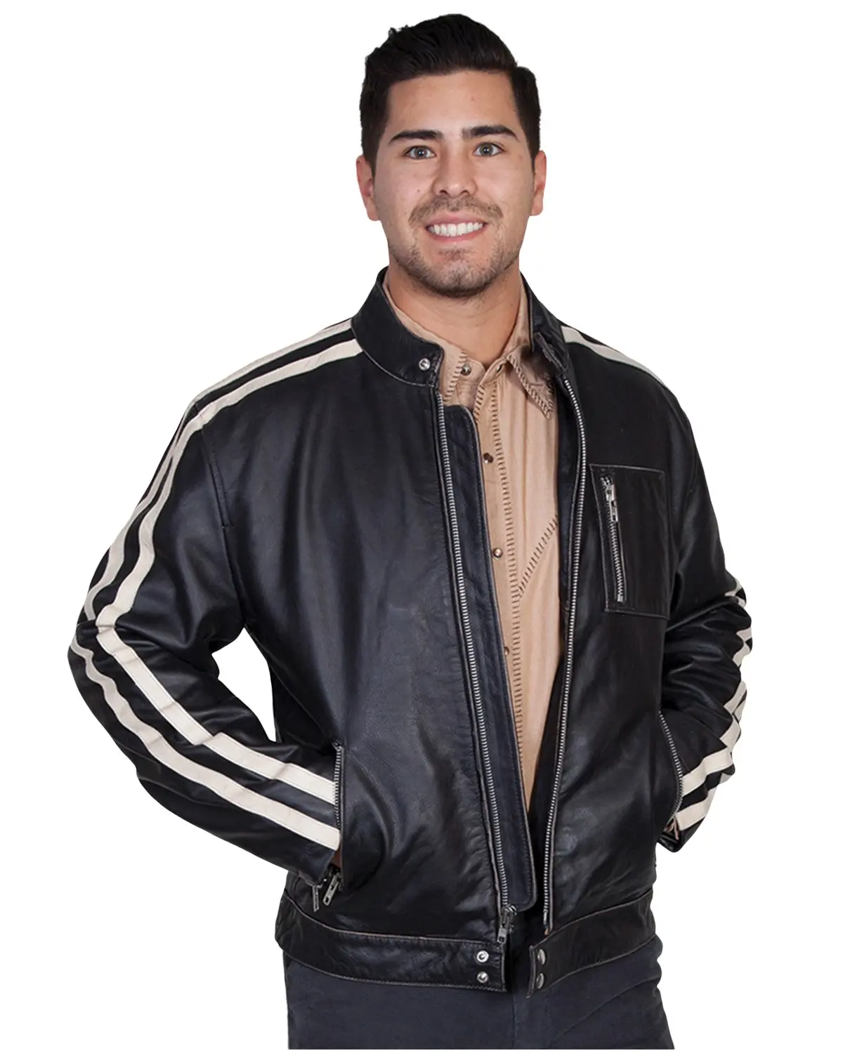 Scully Men's Sanded Calf Racing Jacket - 992-92