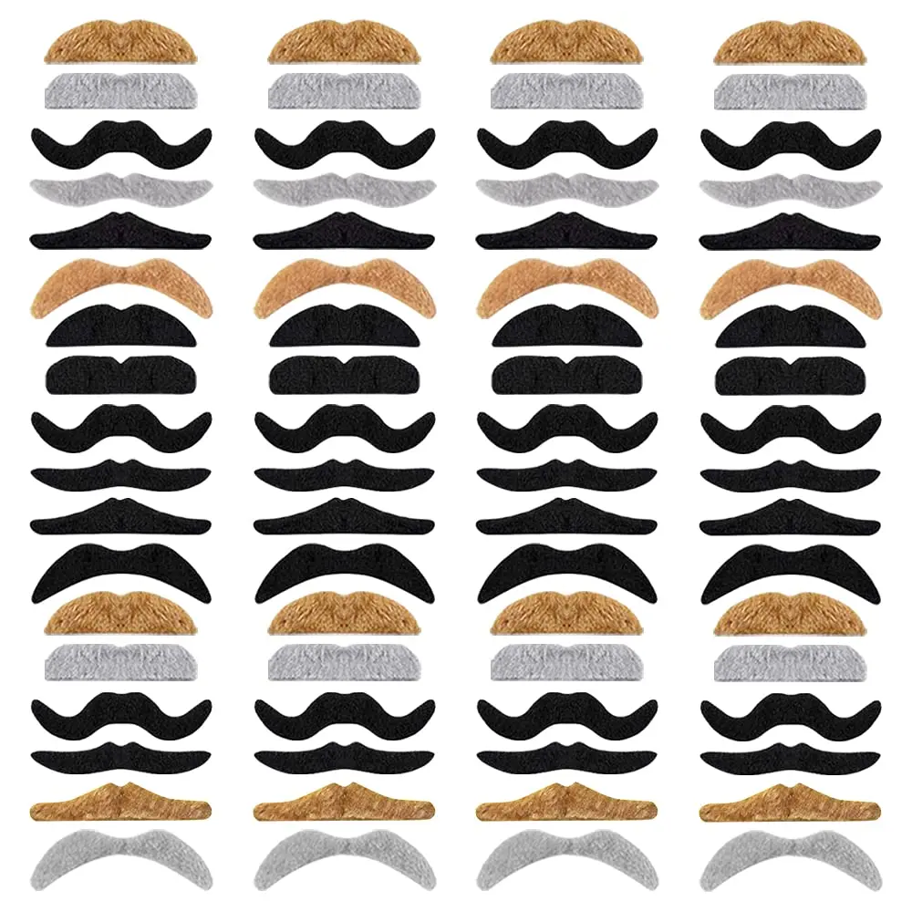 Fake Beard Sticker, 96pcs/set Self Adhesive Beard Sticker, Party Accessories for Men & Women, Costume Accessories for Halloween Party, Masks
