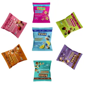 B'cuz Snacks Granola Bites 7 Flavor Variety box 14 Packs | 2 Packs each | Gluten Free, Non-GMO, Vegan, Dairy Free | 1 oz(28g) per pack