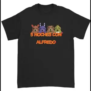 [100% Cotton] 5 Noches Con Alfredo T-Shirt, Unisex T Shirt Menswear Top Medium Sport Tweed Underwear Golf Gift T-Shirt For Men And Women