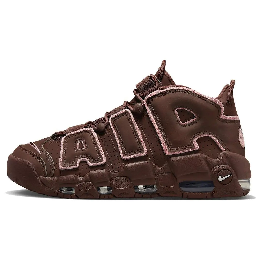 Nike Air More Uptempo 96 Valentine's Day 2023 Retro Mid Top Basketball Shoes Unisex Brown DV3466-200