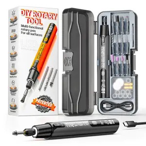 Professional Polishing/grinding/drilling/cutting Tool, Tool Kit, Tool Set, USB Rechargeable, LED Lighting, Quiet Cooling, Adjustable Speed, 40-In-1