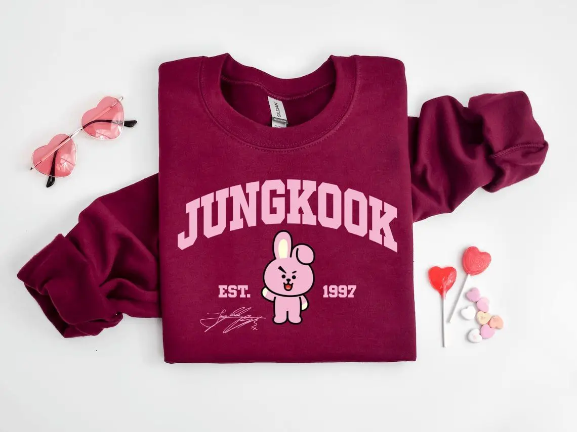 JK Est.1997 Shirt/Sweatshirt/Hoodie, BT21 Chibi Cute Sweater, Gift for fan, KPOP tour 2026