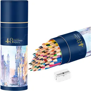 48 Pack Colored Pencils for Adult Coloring Books, Soft Core, Art Drawing Pencils for Artists  Beginners, Coloring Pencils Set with Sharpener for Coloring, Sketching, Painting