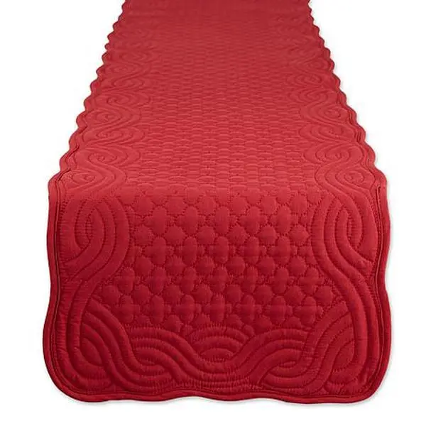 Design Imports 13" x 72" Quilted Farmhouse Table Runner