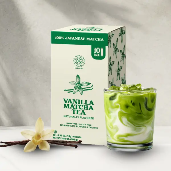 Harmony by The Frozen Bean Vanilla Matcha (10 Sticks - Carton)