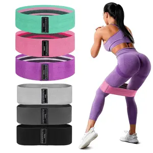 Anti-Slip Glute Resistance Band - 8 cm Polyester + Latex Silk, Durable & Flexible Material, Ideal for Squats, Lunges, Yoga, Pilates, & More