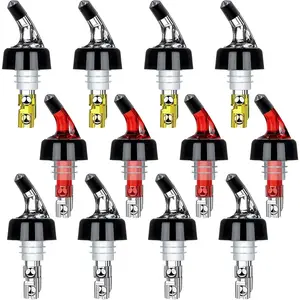Automatic Measured Bottle Pourer Quick Shot Spirit Measure Pourer Drinks Wine Cocktail Dispenser Home Bar Tools 1oz/30ml (12 pack)