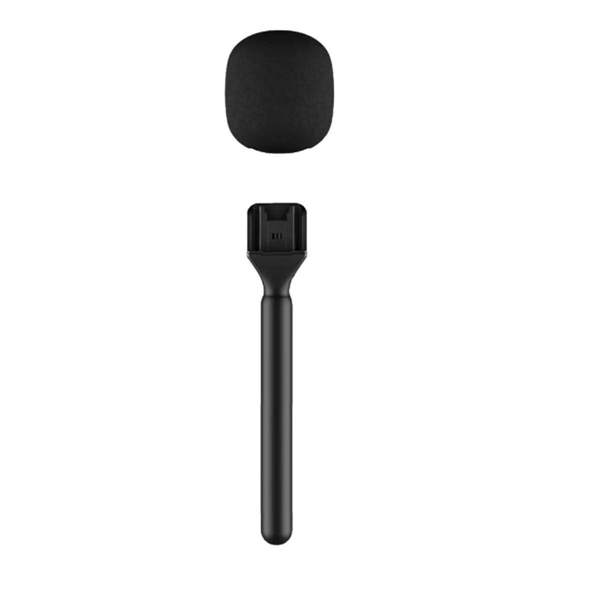 Interview Microphone Handheld Adapter for Rode Wireless Go/GoII/DJI Mic/Relacart/Wireless Transmitter,Handheld Adapter Audio Black