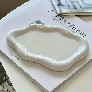 Cloud Jewelry Tray, Plastic Material, Organiser, Plastic Organizer, Versatile Use for Keys, Earrings, Necklaces, Soaps, Office, Living Room, Entryway Cabinet