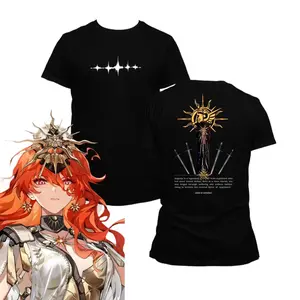 Wuthering Waves Augusta T Shirt, Anime Game Character Graphic Tee, Unisex Gamer Streetwear Shirt