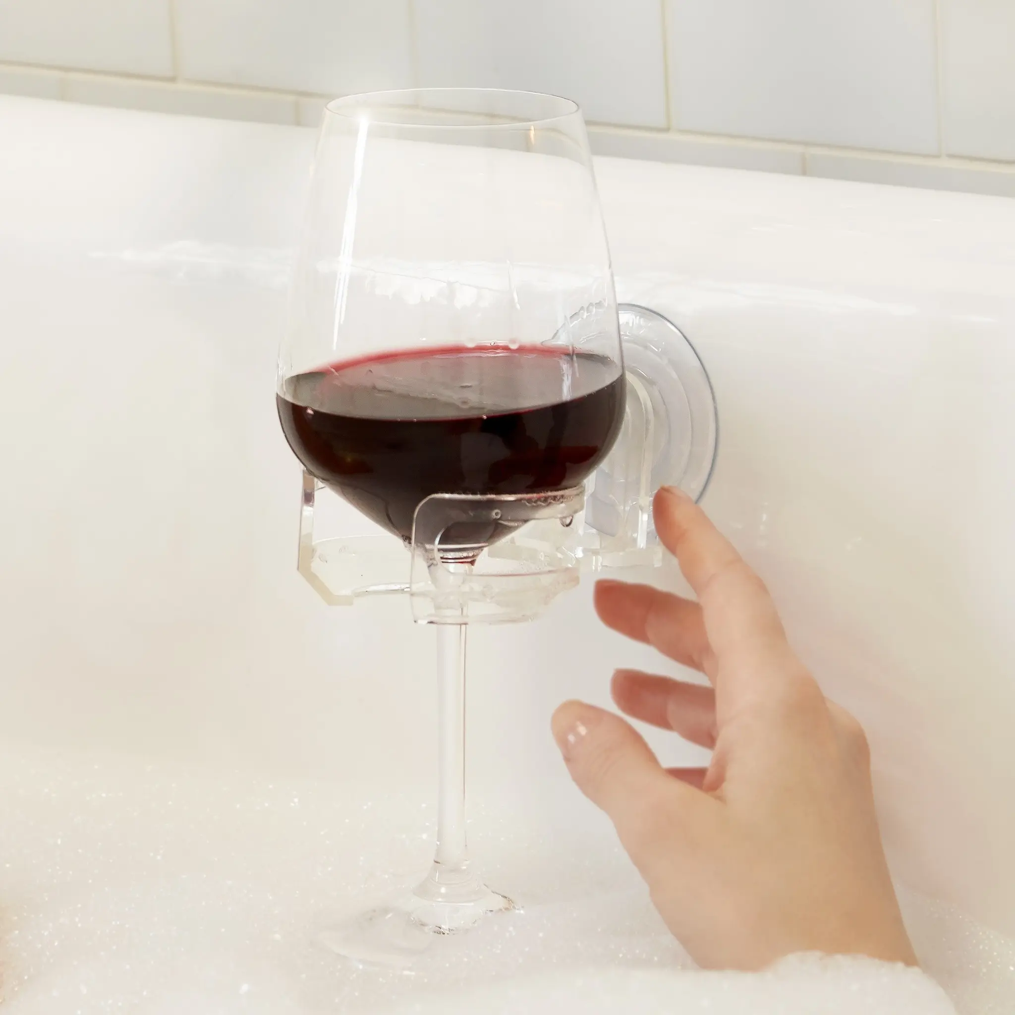 SipCaddy - The Original Shower Beer & Bath Wine Holder - Shower Caddy - Portable - Patented - American-made Suction Cup