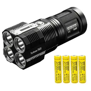 Nitecore TM28 Tiny Monster QuadRay Flashlight, 6000 Lumens Rechargeable Portable Flashlight for Home Improvement Lighting Needs, Flashlights