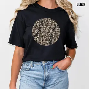 Leopard Sports Ball Comfort Colors T-Shirt 'NLB'