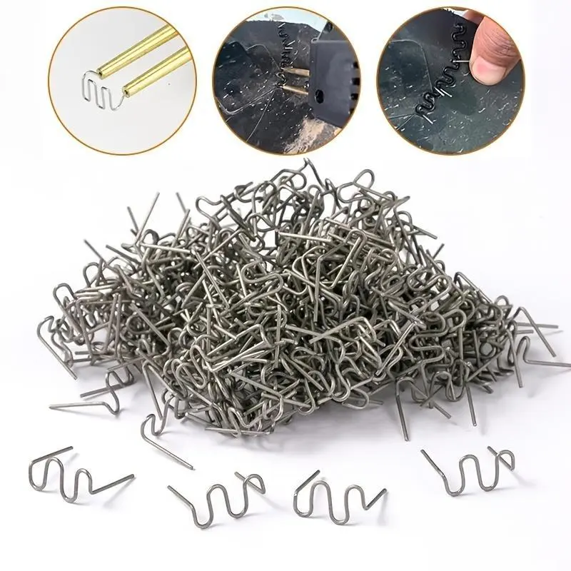 100 hot melt nails for automotive plastic repair machine, suitable for plastic welding machine, Plastic Welder, body bumper repair welding machine