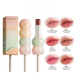 Six Tone Lip Gloss, Lip Moisturizer Gloss, Jelly Mirror Nude Glossy Glow Lip Moisturizing and Hydrating Lipstick, Essential for Beauty, Cute and Cute Styling Lipstick, Cosmetic, Individual Lipsticks
