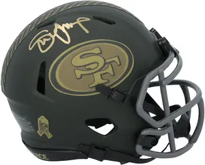 Steve Young San Francisco 49ers Autographed Riddell 2025 Salute To Service Speed Mini Helmet - Fanatics Authentic Certified