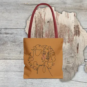 QUEEN: Tote Bag (AOP). Tote Bag. Reusable Bag. Everyday Use. Black Pride. Queer Love. Pride. Birthday Gift. Grocery Bag