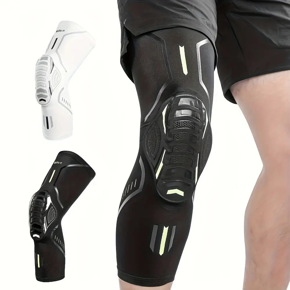 Compression Knee Brace with Honeycomb Pad, Breathable Sports Sleeve, Knee Stabilizer for Men & Women, Ideal for Basketball, Soccer, Running, Gym
