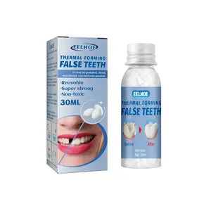 EELHOE Shapeable Moldable Denture Repair Pellets 30ML Reusable Super Strong Non-Toxic Thermal Forming False Teeth Oral Daily Care