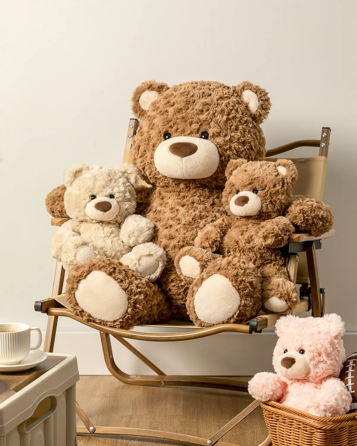 MINISO Cute Gifford Bear Plush | Soft Fluffy Stuffed Bear Toy, Small Plush Gift for Friends & Holiday & Room Decor