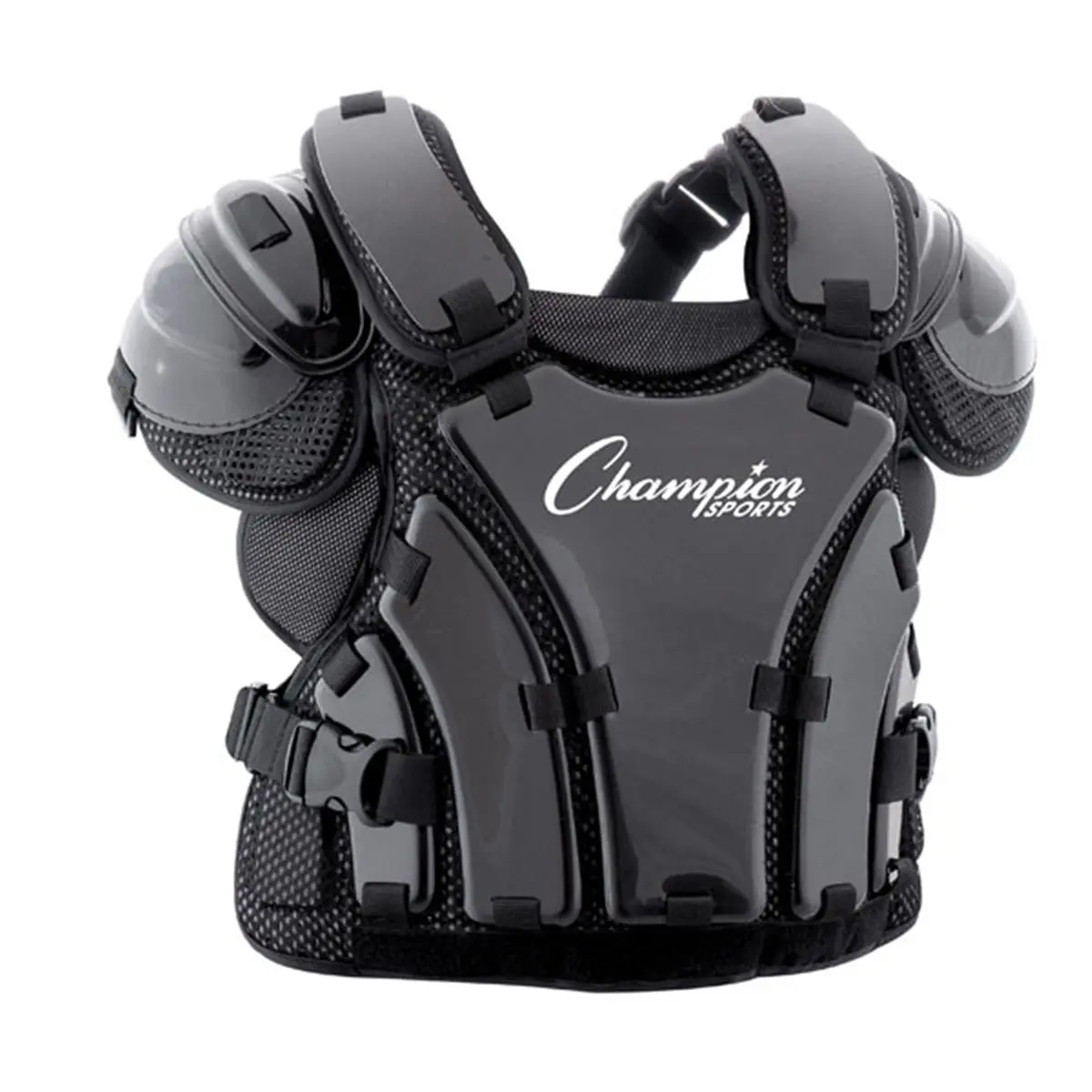 Champion Sports  16 in. Armor Style Chest Protector, Black