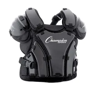 Champion Sports P230 16 in. Armor Style Chest Protector, Black