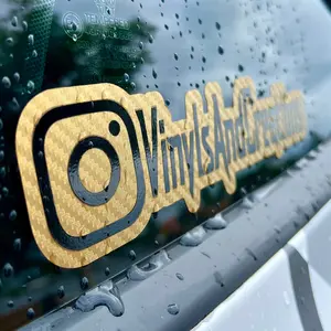 Carbon Fiber Decal for Instagram | Social Media Name Personalized Vinyl Sticker | Instagram Tag | Car Decal | Custom Decal car sticker