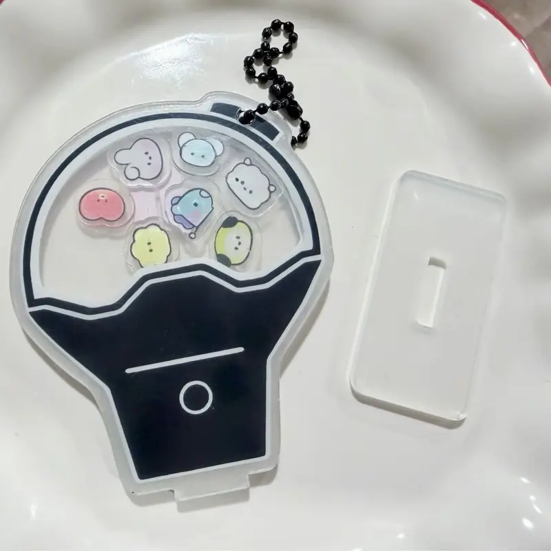 K-pop Light Stick Inspired Shaker Keychain Table Stand