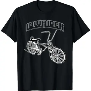 Casual Cotton shortsleeve tees Chicano Cholo Lowrider Bike T-Shirt