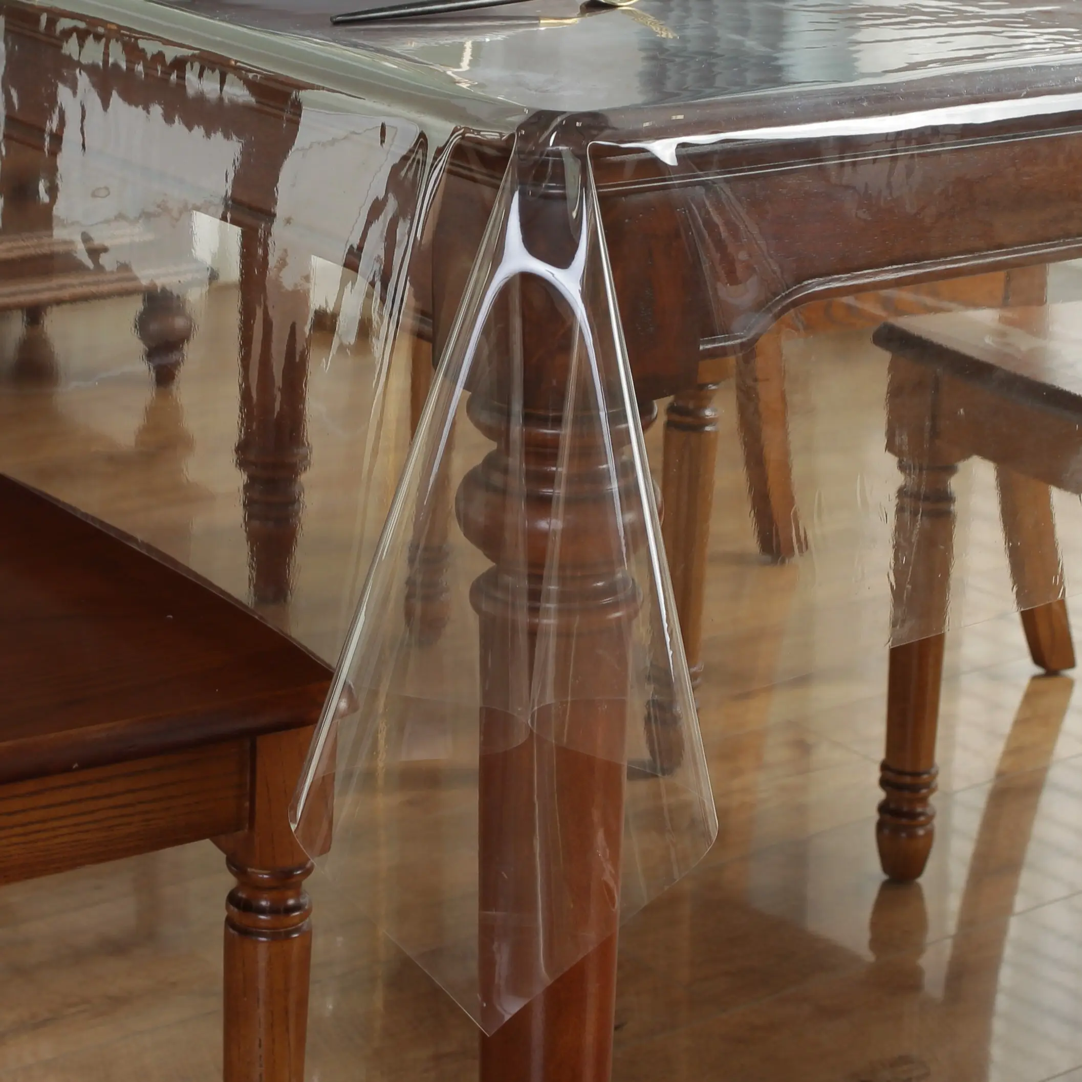 Rectangular PVC Transparent Tablecloth, Easy Clean, Living Room Kitchen Dining Table Decor, Multi-Functional Clear Film, DIY Cuttable Material