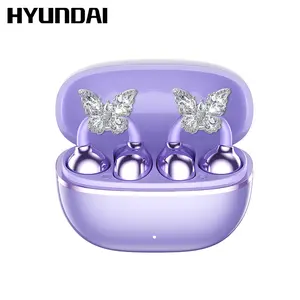 HYUNDAI Earclip C7 Clip-on Design Wireless Earphones, Upgraded Panoramic Sound Headset, Comfortable Wearing & IPX5 Waterproof Sports Earbuds for Work, Fitness