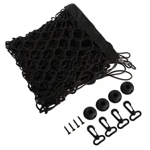 Car Interior Envelope-Style Trunk Cargo Net Organizer, Universal Fit Trunk Organization Solution for SUV Car Accessories