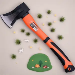 17” Wood Splitting Maul Axe – 3 lb Forged Steel Head, Heavy Duty Firewood Splitter Hatchet for Kindling & Outdoor Camping