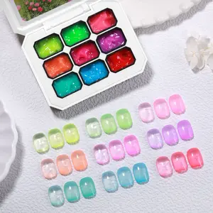 Solid Nail Gel Polish, Y2K Neon Gradient Series, High Saturation, Long-Lasting Shine, Suitable for Salon & DIY Manicure