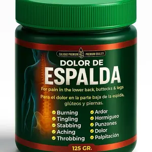 Dolor De Espalda Gel 125g, Pain Reliever Cream for lower back , buttocks , & legs Sciatica, Helps with pain , arnica cream pomada