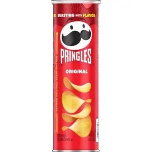 7x Pringles Original - Potato Crisps Salty Snacks Salty Crunchy Chips Party Pack Food Variety Lunch Box Treats School Office Staples Quick Munchies Pantry Stock Wholesale Value Bundle Bulk Lot Pack 5.5oz Tub Can Savory Appetizer 5.5oz 7ct