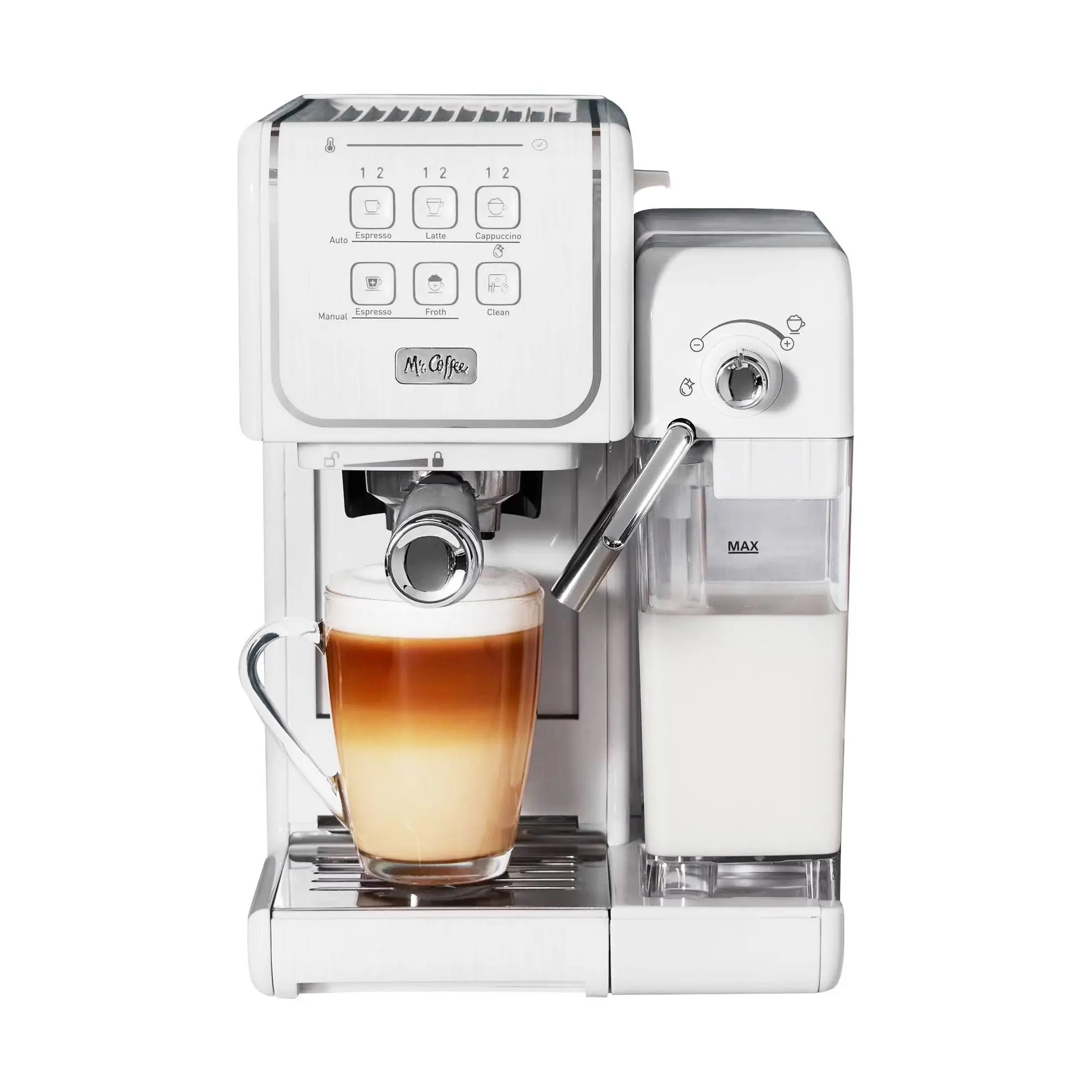 Mr. Coffee Coff eeHouse + Espre sso, Cappuccino , & Latte Maker