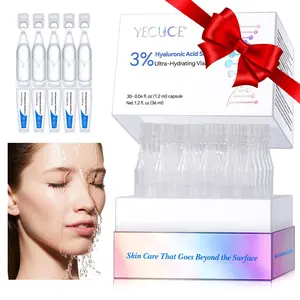 Hyaluronic Acid Serum, 30pcs/set Long-lasting Hydration Simple Use Disposable Serum Vials, Ultra Hydrating Serum for Face Skin