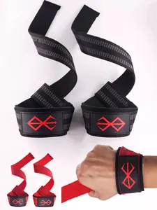 Comfortable Durable Sports Wristband, Gym Workouts and Fitness Training, Material Provides Better Support, Gym Lifting Straps, Weight Lifting Straps for Enhanced Body Building and Strength Training, Improve Grip and Maximize Gains, Fitness Accessories