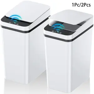 12L Automatic Touchless Kitchen Trash Can with Motion Sensor, Smart Sensor Bin, Kitchen Convenience Gadget, Compact Design for Home and Kitchen Use (Requires 2 AA Batteries, Not Included)