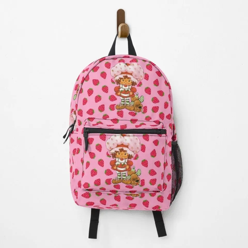 Strawberry Shortcake Backpack, Cute Cartoon Backpack, School Bag, Great for Birthdays, Gifts, and Everyday Use