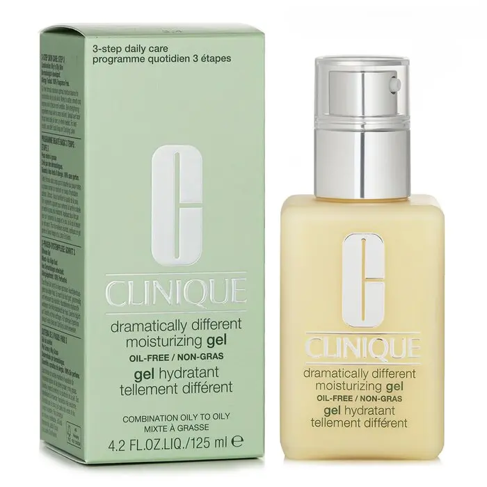 Clinique Dramatically Different Facial Moisturising Gel - Combination Oily to Oily Skin, With Pump, 125ml/4.2oz - Hydrating Selfcare Moisturizer, Moisturize