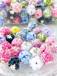 10pcs DIY Heart Rhinestone Beads, Creative Gift Accessories, Handmade Phone Chain Keychain, Indoor Decor, Geometric Pattern, All Seasons, DIY Beading Accessories, Beaded Set, Diy Bling Set