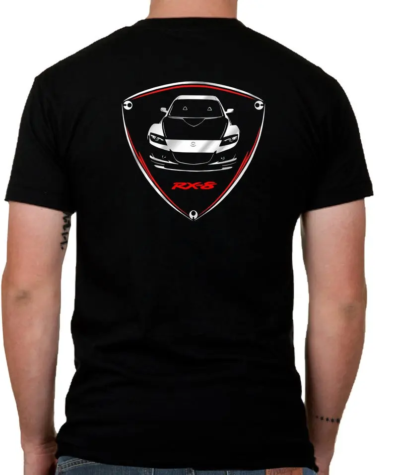 Mazda RX8 Fans Wankel Rotary Graphic T-Shirt Sweatshirt Hoodie 2 Sided, JDM Car Enthusiast And Fans Gift