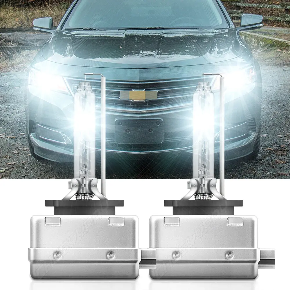 For Chevy Impala 2014 2015 2016 2017 2018 - 6000k Xenon HID Headlight Bulb High Low Beam Qty2 Automotive Car Accessories